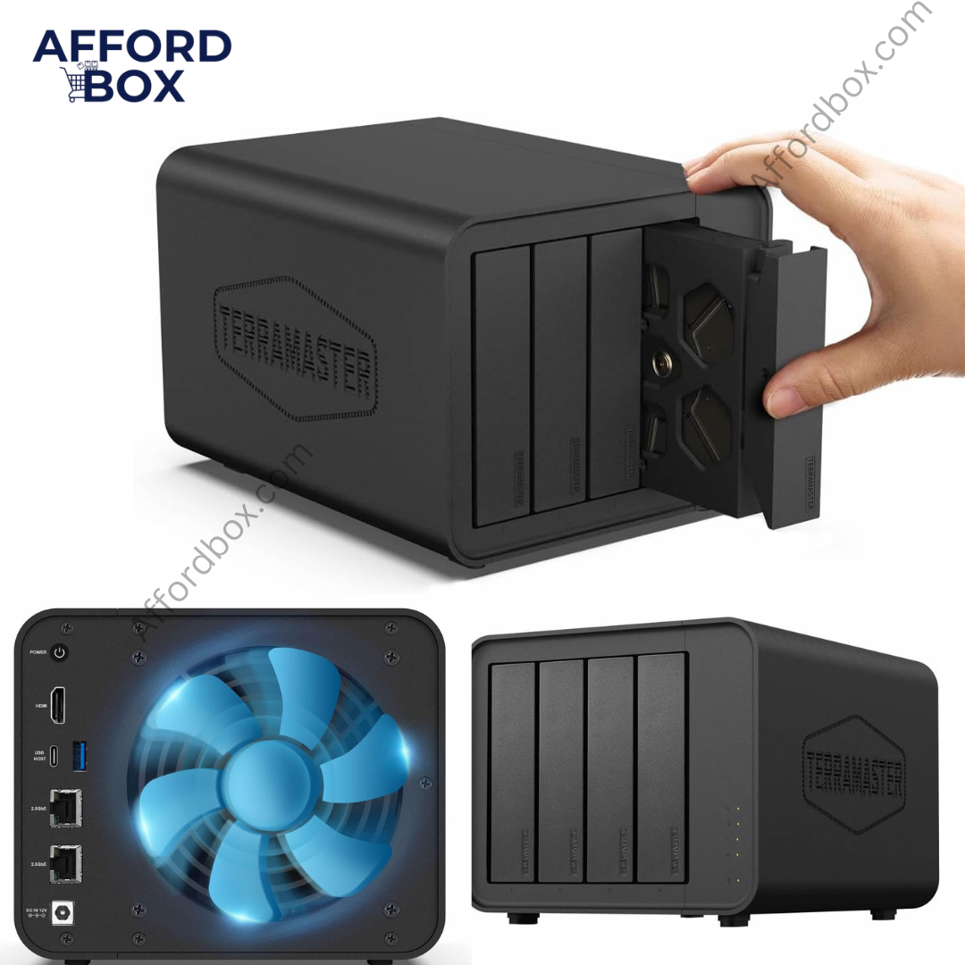 TERRAMASTER F4-424 Pro NAS Storage - Network Attached Storage Peak Performance for Business (Diskless)